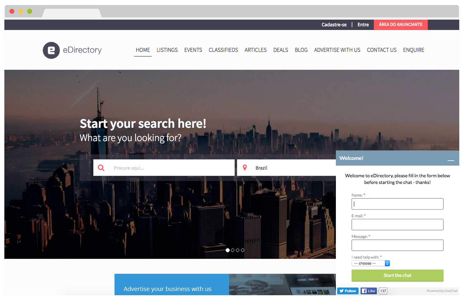 eDirectory Chat Support Integration eDirectory Chat Support Integration