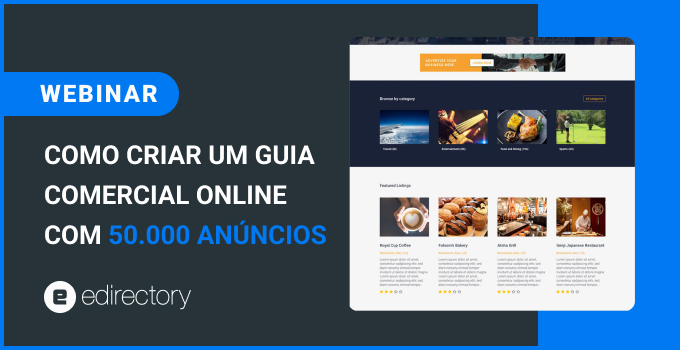 Como criar um guia comercial online com 50.000 anúnciosComo criar um guia comercial online com 50.000 anúncios